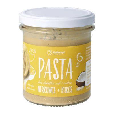 Pasta z orzechów nerkowca z kokosem - KruKam, 300g