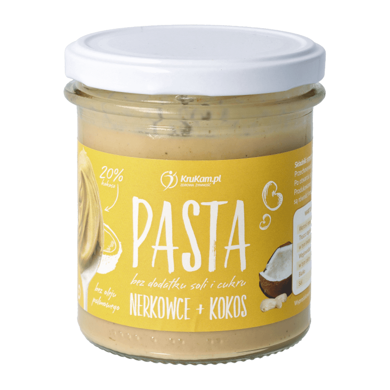Pasta z orzechów nerkowca z kokosem - KruKam, 300g