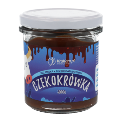 Czekokrówka - pasta z orzechów ziemnych z czekoladą, KruKam 300g