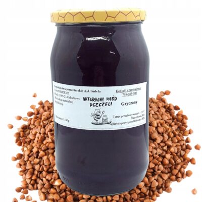 Naturalny Miód Gryczany 1100g zbiór 2025r z Mazowsza