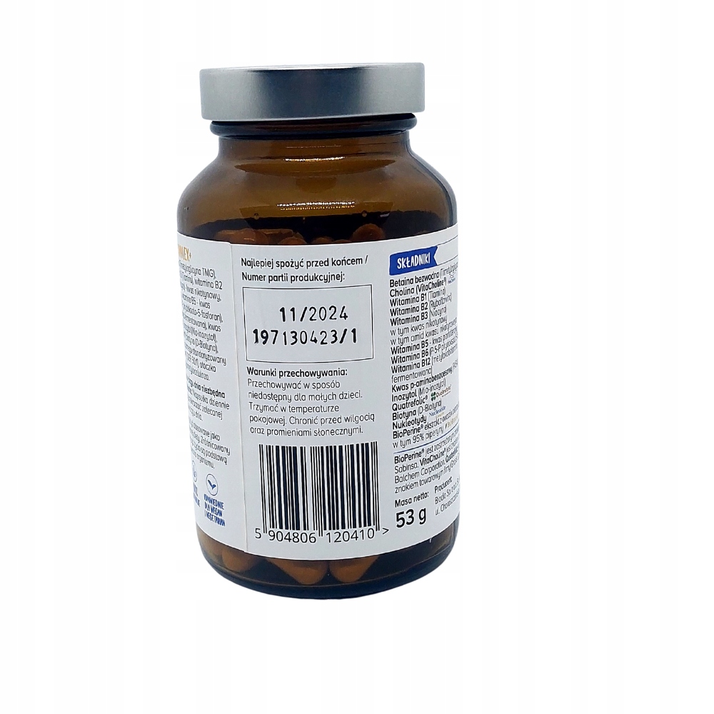 Biowen Witamina B Complex + z metylofolianem B12 - obrazek 3