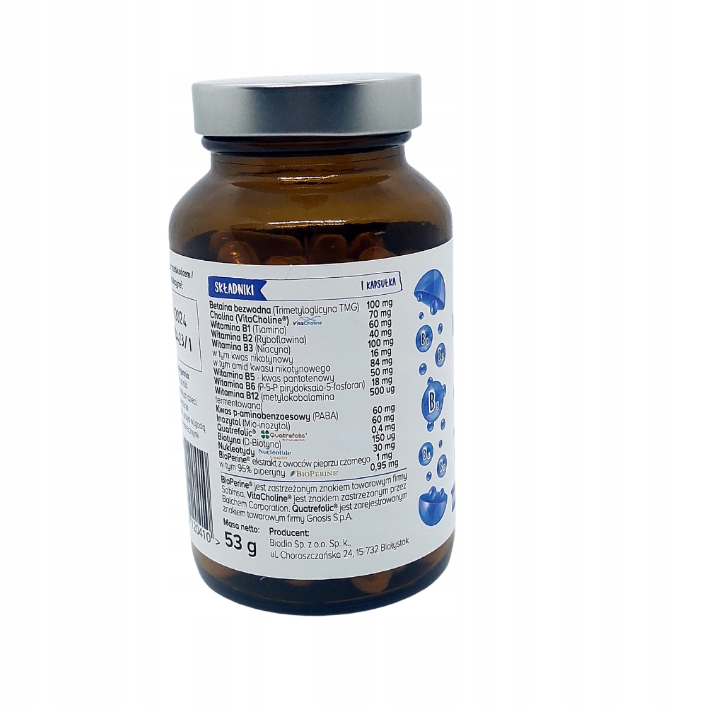 Biowen Witamina B Complex + z metylofolianem B12 - obrazek 4