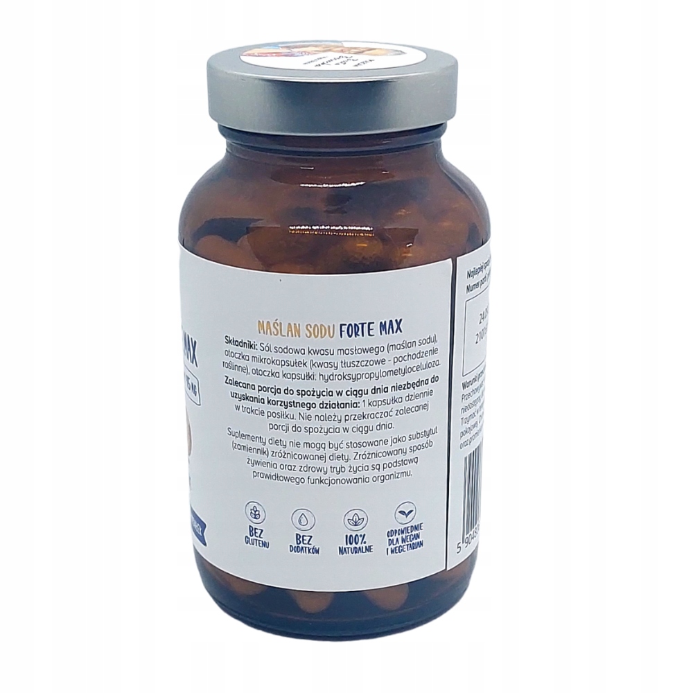 Biowen Maślan sodu 580 mg mikrokapsułkowany – 100 kapsułek - obrazek 4