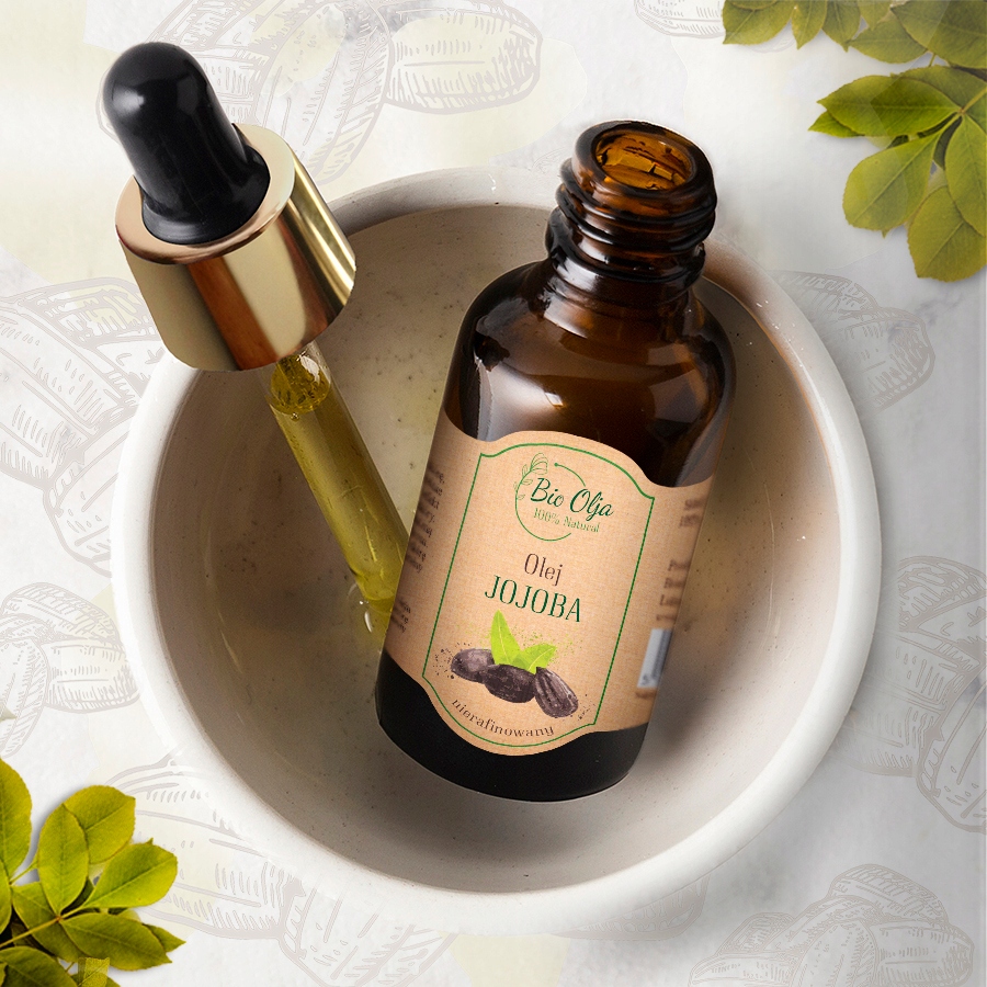 BioOlja Olejek jojoba 50ml Naturalny olejek do twarzy i włosów - obrazek 3