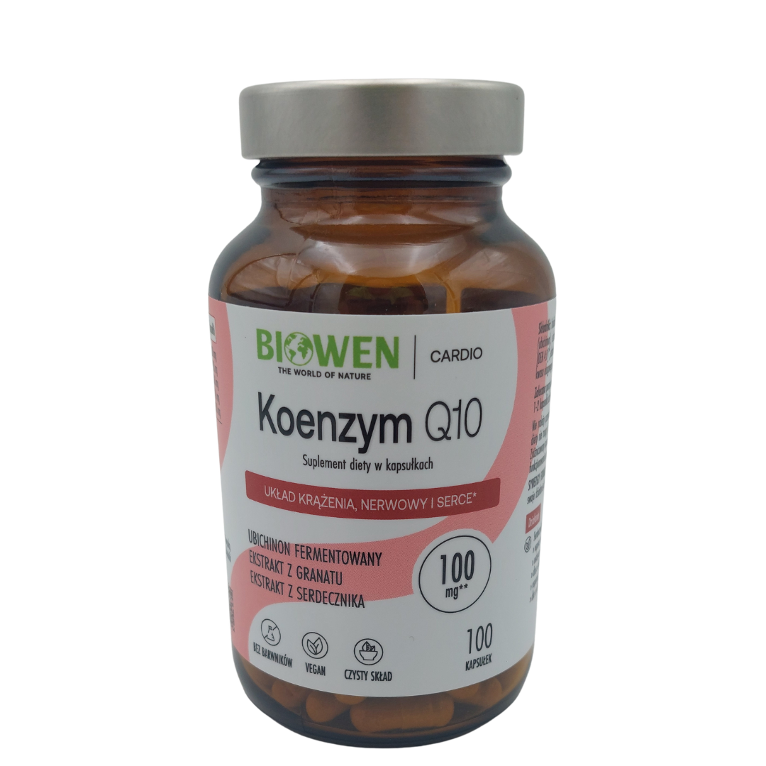 Biowen Koenzym Q10 100 mg z serdecznikiem i granatem 100 kapsułek