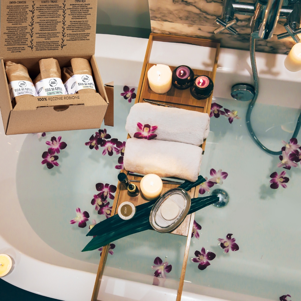 Zestaw Naturalnych kul do kąpieli - Box prezentowy dla każdego - domowe SPA - obrazek 12