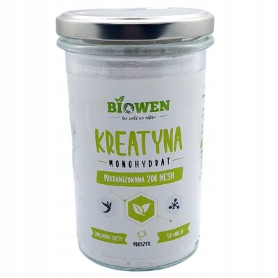 Kreatyna Monohydrat Mikronizowana 200 MENH Biowen 250 g Siła i wydolność