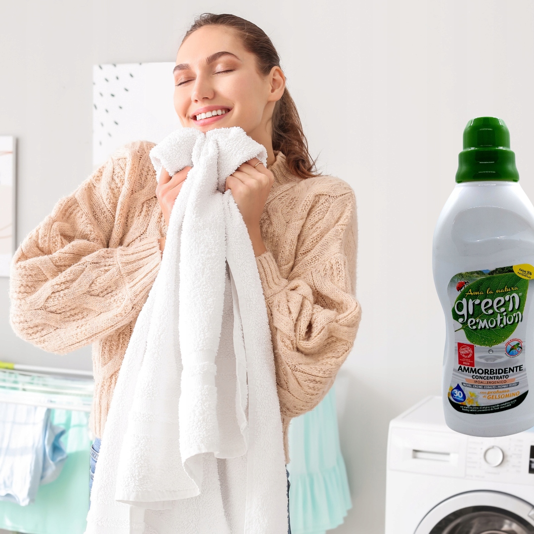 Ekologiczny płyn do płukania tkanin JAŚMIN Green Emotion 750ml - aż 38 prań - obrazek 2