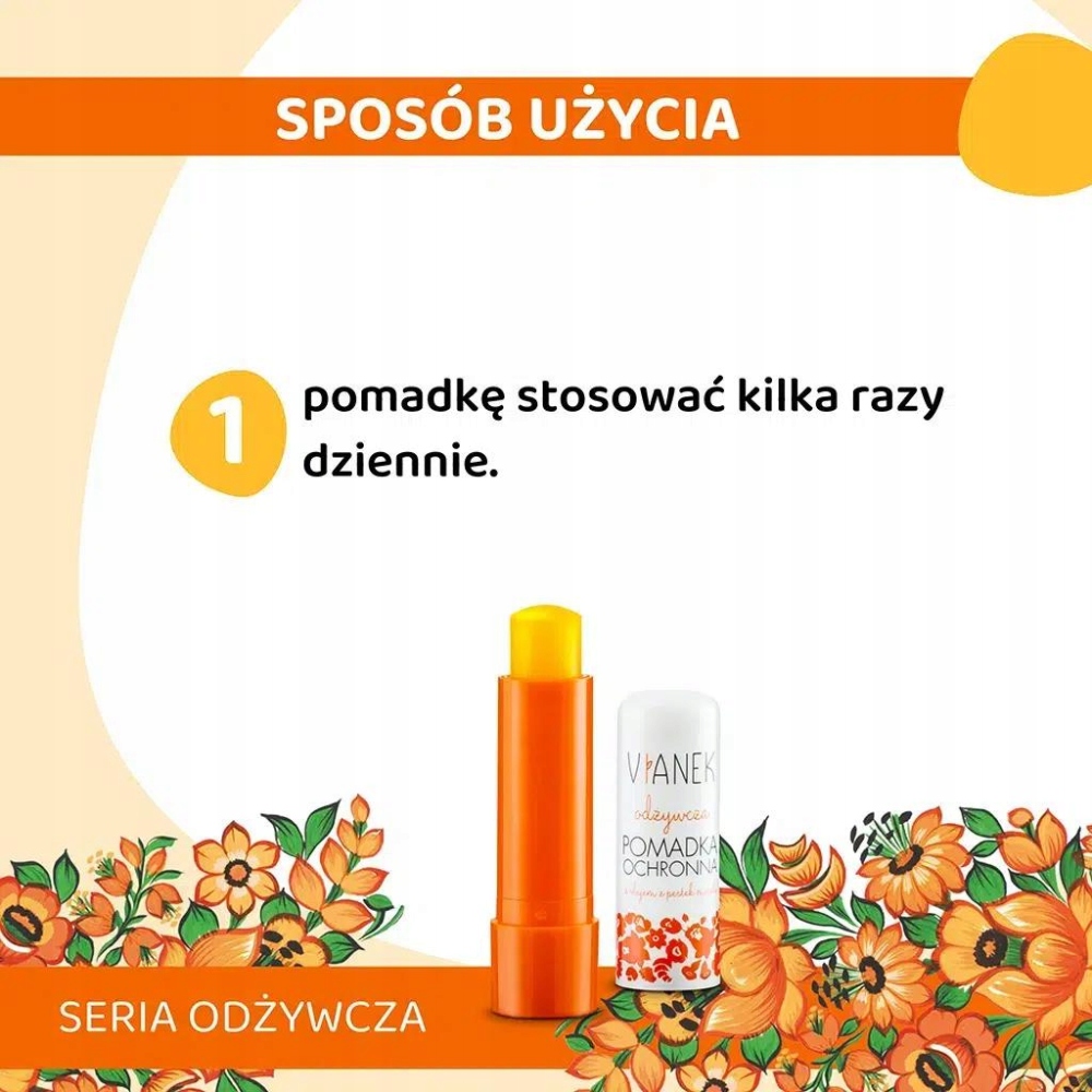 Vianek odżywcza pomadka ochronna do ust z olejem z pestek moreli 4,6 g - obrazek 8