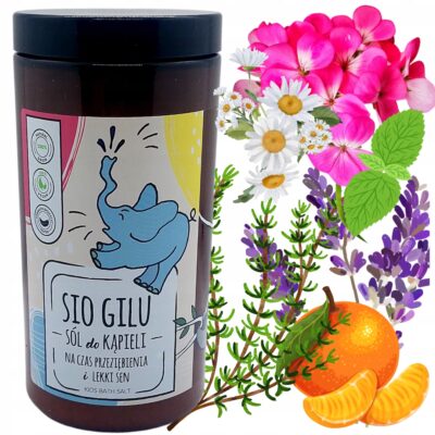 Sól do kąpieli dla dzieci Sio Gilu - aromatyczna kąpiel z olejkami eterycznymi