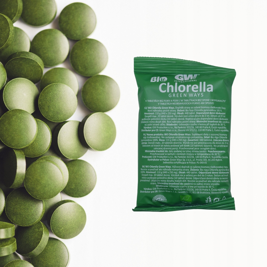 Chlorella Green Ways BIO - 440 tabletek, 110 g - obrazek 2