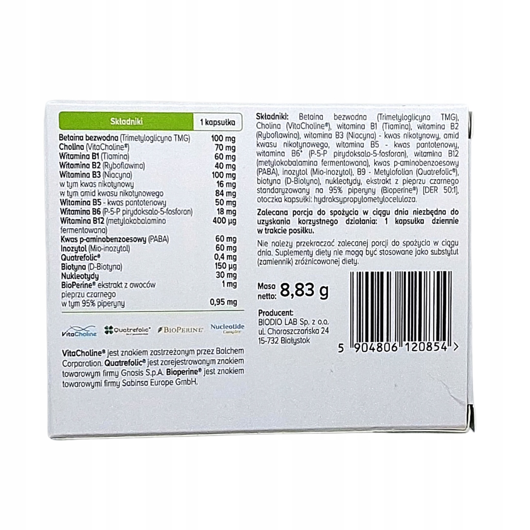 Witamina B Complex+ Biowen 15 kaps witaminy na układ nerwowy, na odporność - obrazek 7