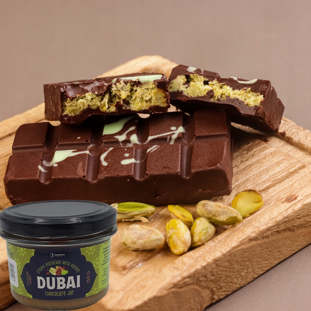 Dubai Chocolate Jar 150g Deser dubajski czekoladowy Czekolada dubajska - obrazek 3
