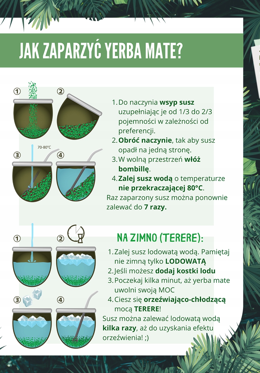 Yerba Mate Green MAS ENERGIA GUARANA 400g zielona yerba mate moc bez gorycz - obrazek 5