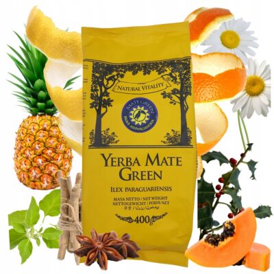 Yerba Mate Green Brave Ashwagandha 400 owocowa brazylijska yerba mate green