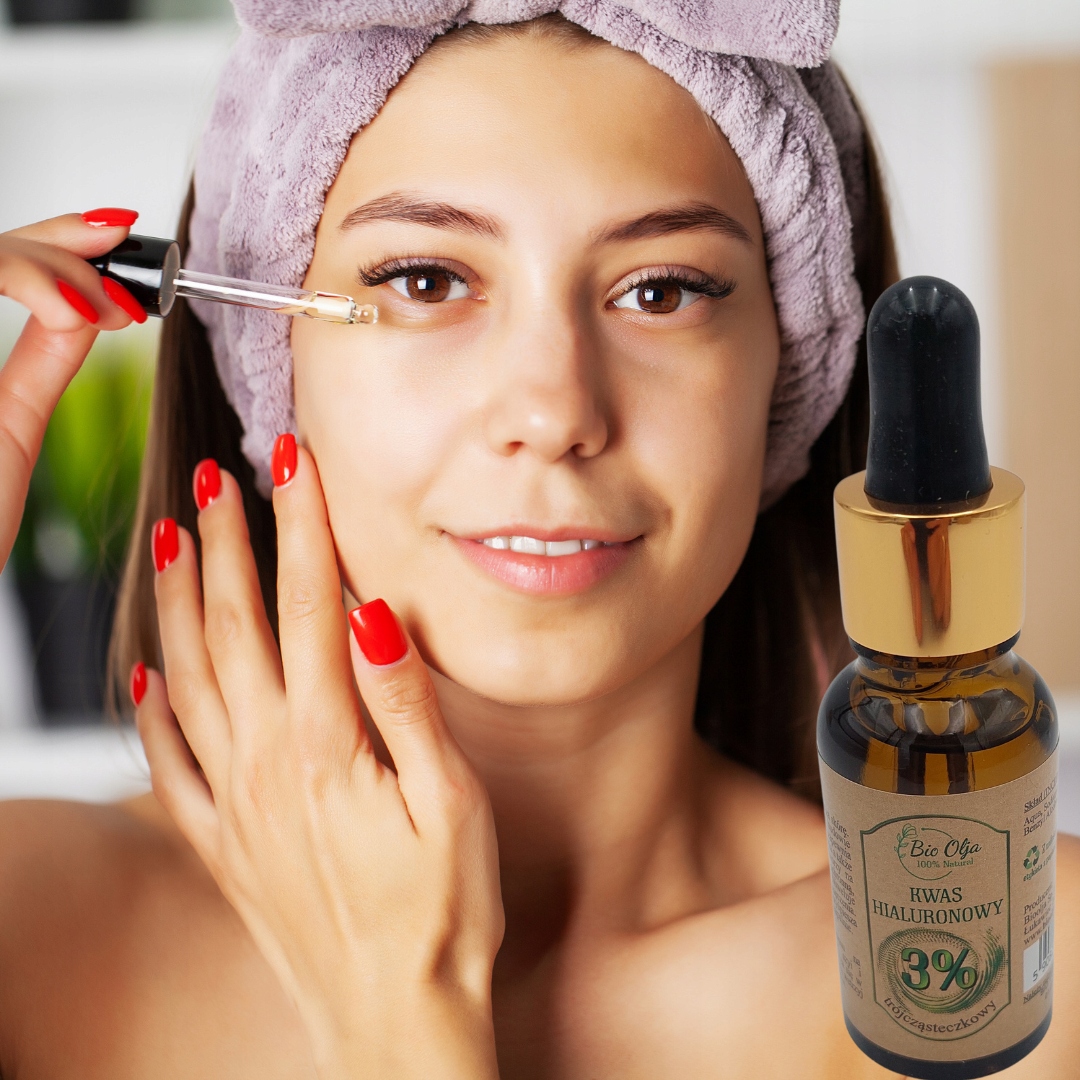 BioOlja Kwas HIALURONOWY 3% Serum 30ml TRÓJAKTYWNY Głębokie Nawilżanie skór - obrazek 4