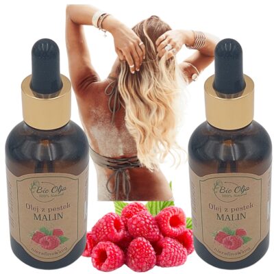 2x BioOlja 100% Naturalny olejek z pestek malin do opalania