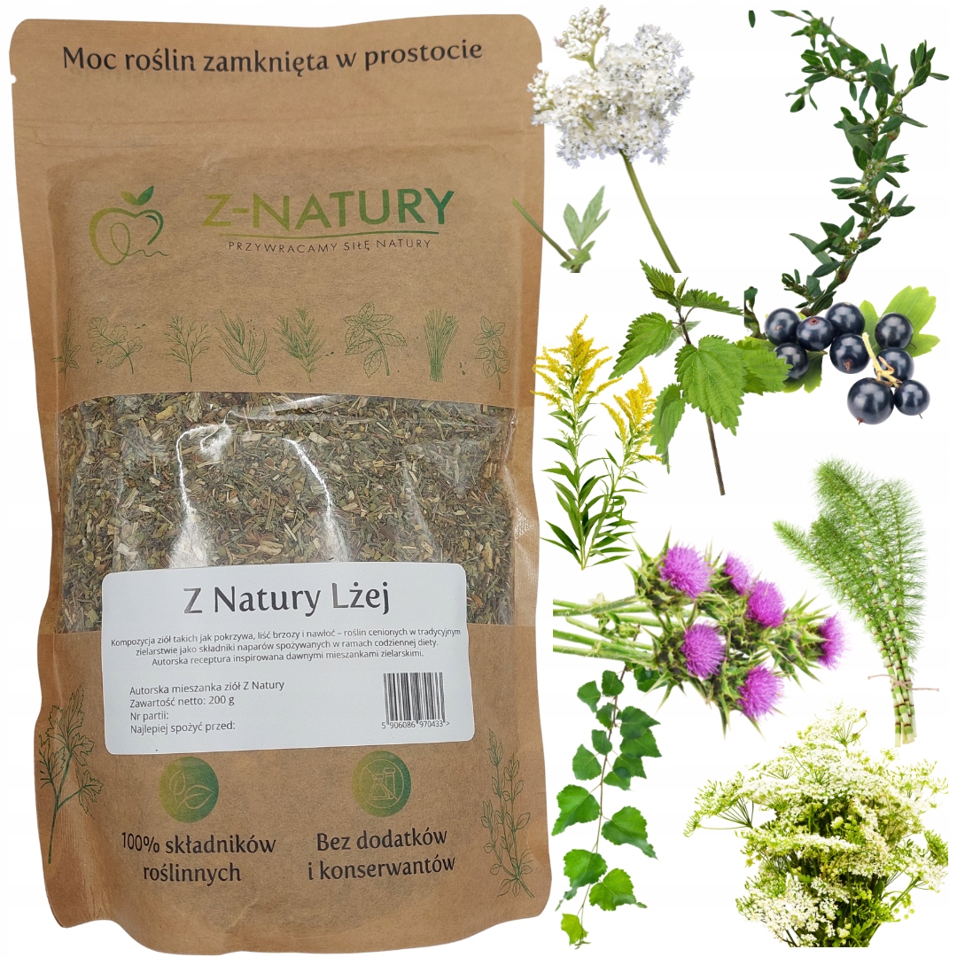 Podagrycznik i Ostrożeń - Z Natury Lżej, mieszanka ziół Z-Natury 200 g