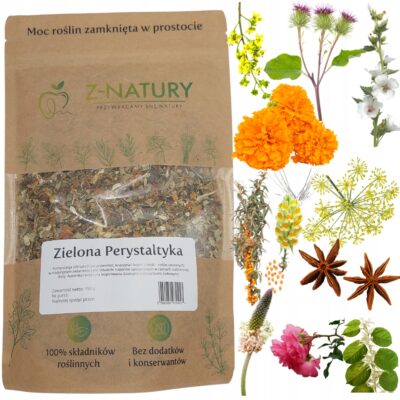 Prawoślaz i Kruszyna - Zielona Perystaltyka, mieszanka ziół Z-Natury 150 g