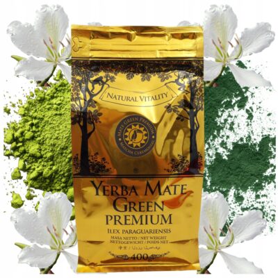 Yerba Mate Green Gold Premium Matcha 400g energetyczna synergia natury