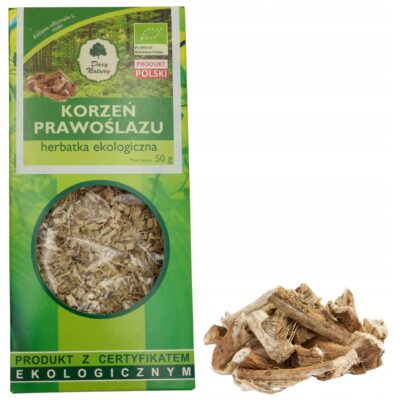 Prawoślaz Korzeń EKO 50g Naturalne wsparcie dla gardła i układu pokarmowego