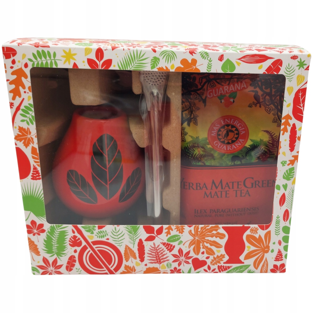 Zestaw Świąteczny Yerba Mate MAS ENERGIA GUARANA Luka Hoja Red Bombilla