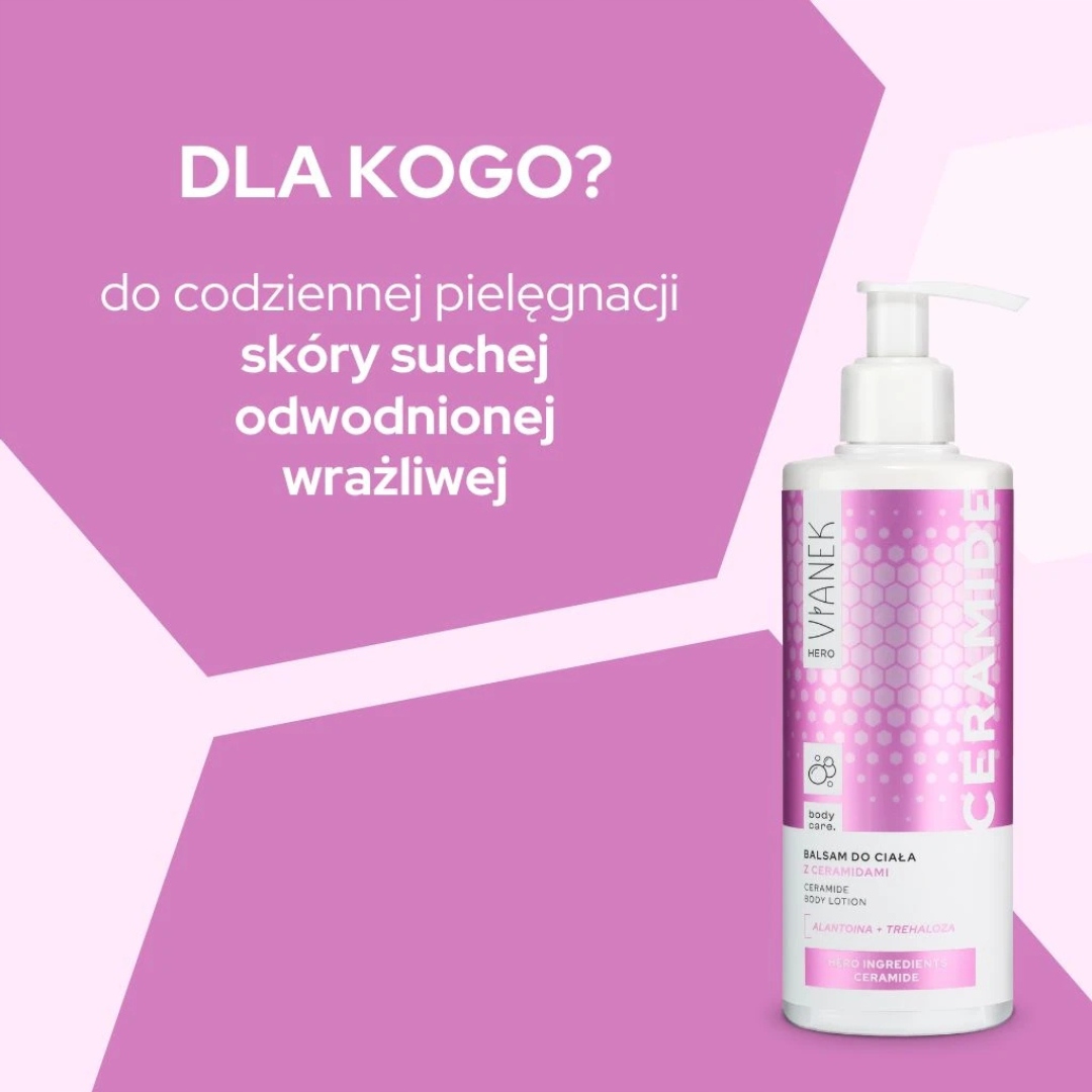 VIANEK HERO Balsam do ciała z ceramidami 300ml nawilżenie, odbudowa komfort - obrazek 3
