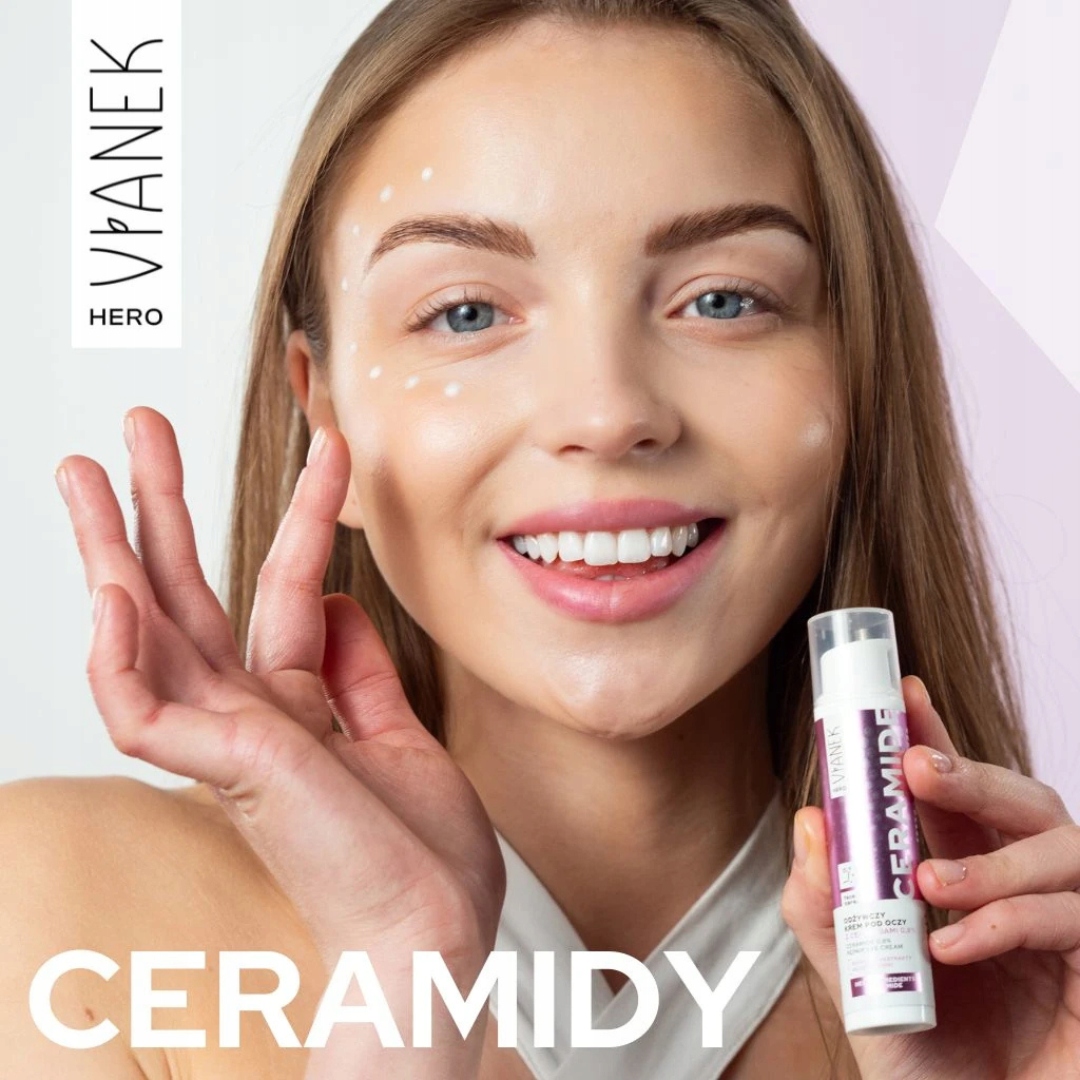 VIANEK HERO Krem pod oczy z ceramidami 15 ml - na cienie i obrzęki - obrazek 6