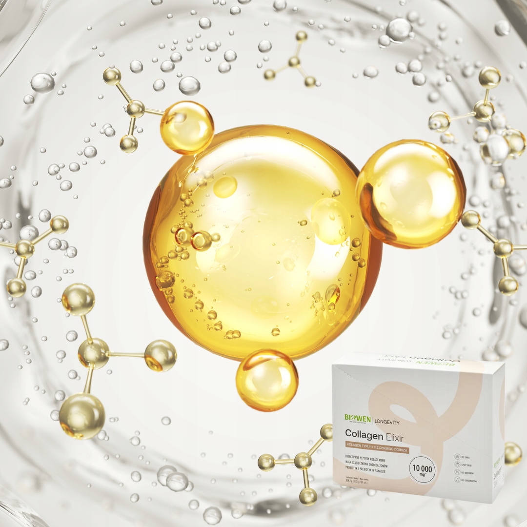 Collagen Elixir Biowen - kolagen rybi Naticol 1 szaszetka z Wit C PROMOCJA - obrazek 3