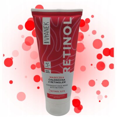 VIANEK HERO Maseczka całonocna z retinolem 0,3% 75ml Nocna regeneracja