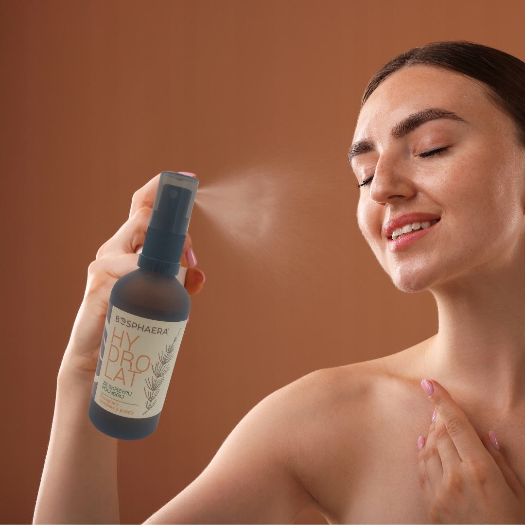 BOSPHAERA hydrolat Skrzyp polny 100ml lekka mgiełka, budzi skórę i włosy - obrazek 3