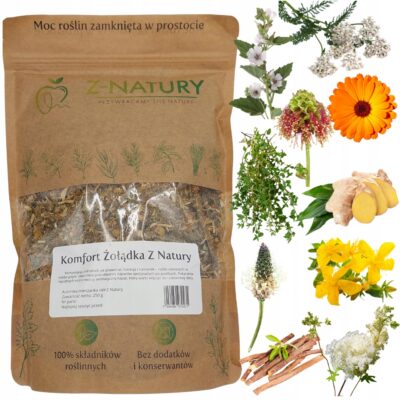 Zioła Prawoślaz i Lukrecja - Komfort Żołądka, mieszanka ziół Z-Natury 250 g